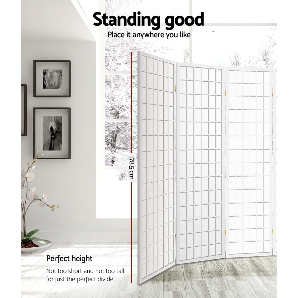 Artiss 8 Panel Room Divider Screen 348x179cm White