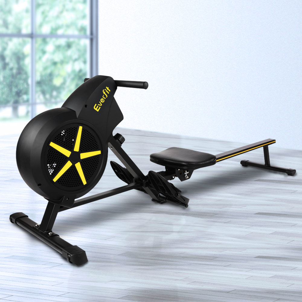 Everfit Rowing Machine Air Rower Exercise Fitness Gym Home Cardio