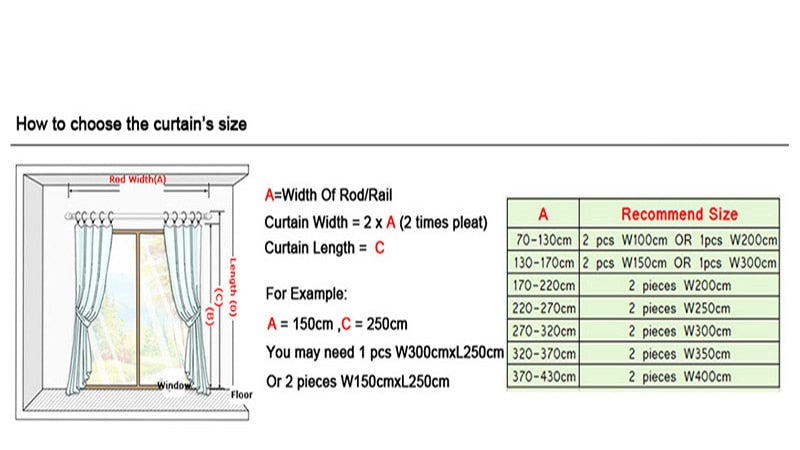 Custom Thick Window Curtains 2 Panels