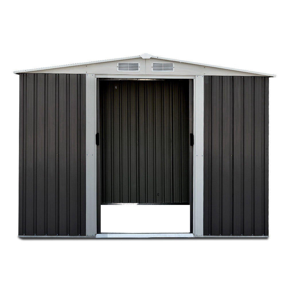 Giantz Garden Shed 2.58x2.07M Sheds Outdoor Storage Workshop Metal Shelter Sliding Door