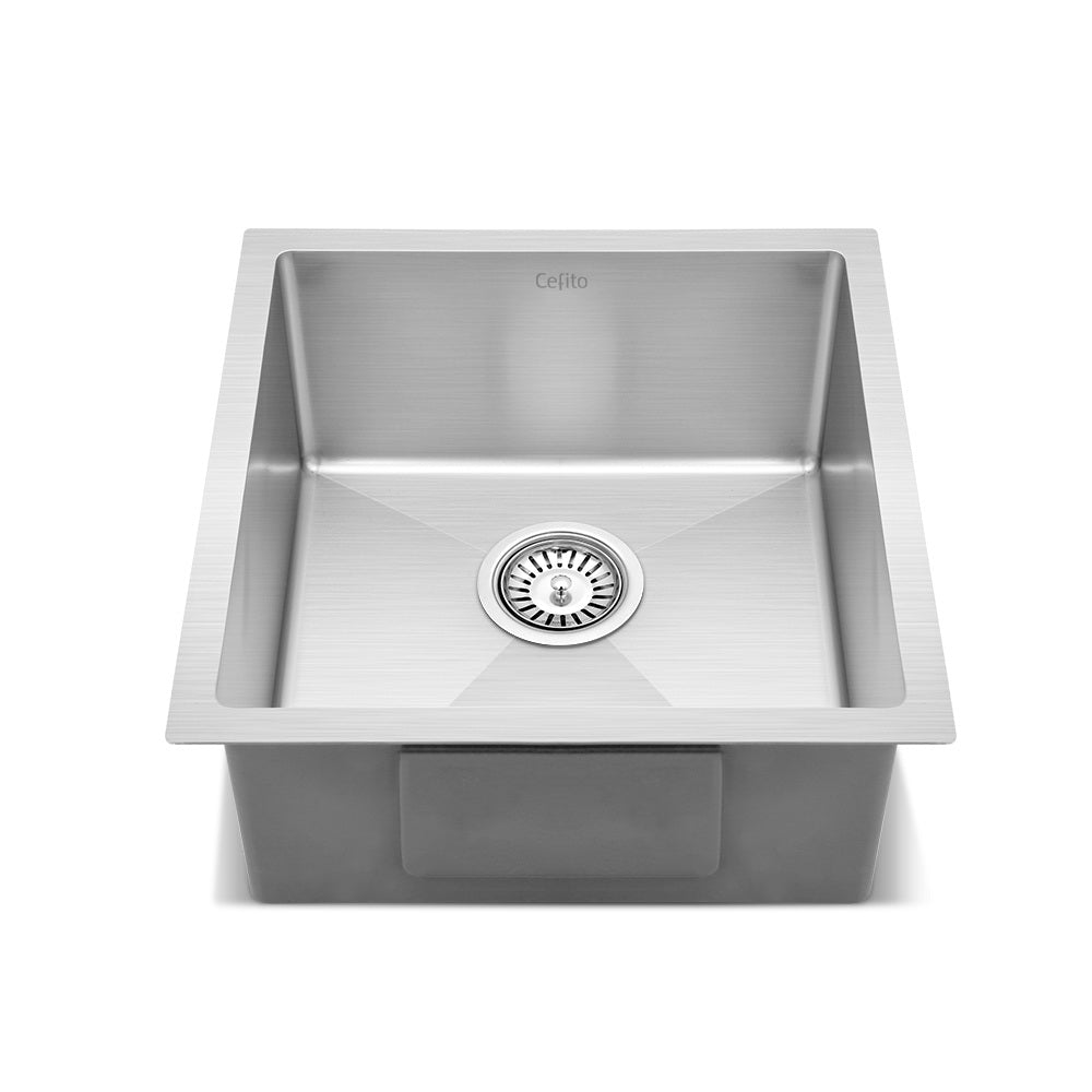 Cefito Handmade Kitchen Sink Stainless steel Sink 44cm x 45cm