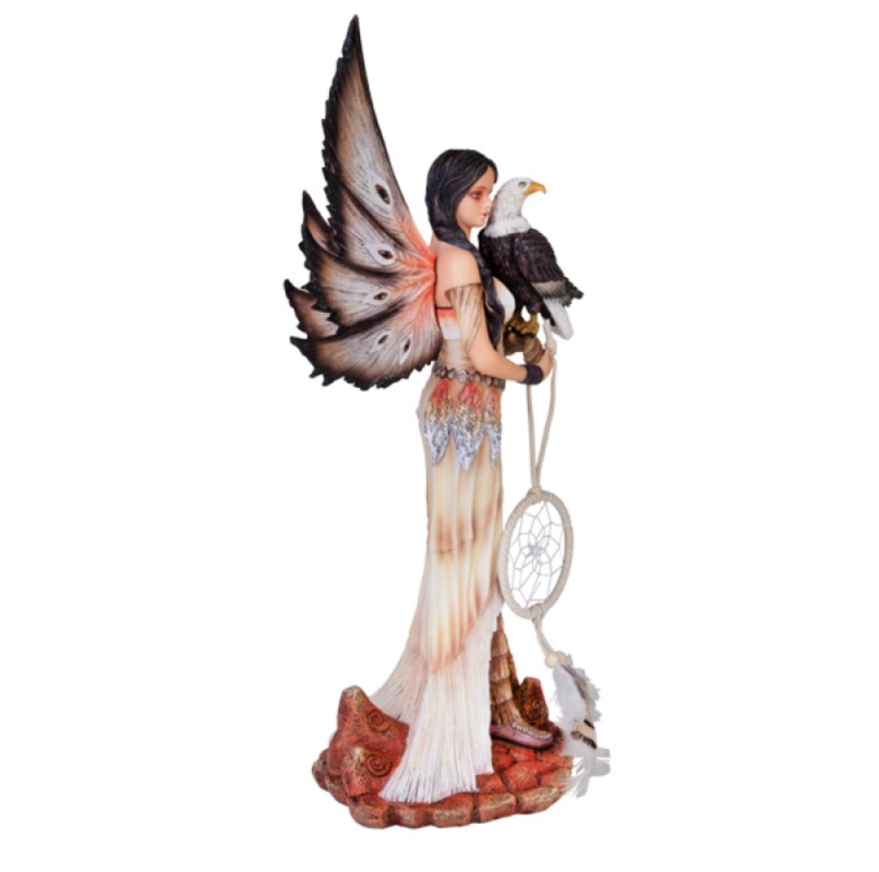 Eagle Fairy Figurine with Dreamcatcher