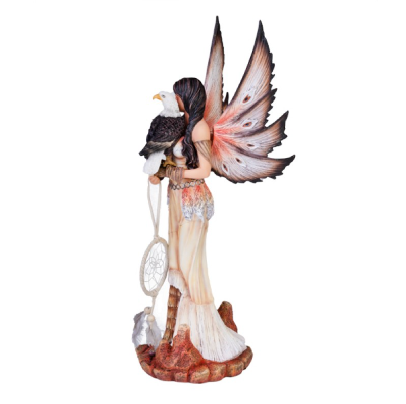 Eagle Fairy Figurine with Dreamcatcher