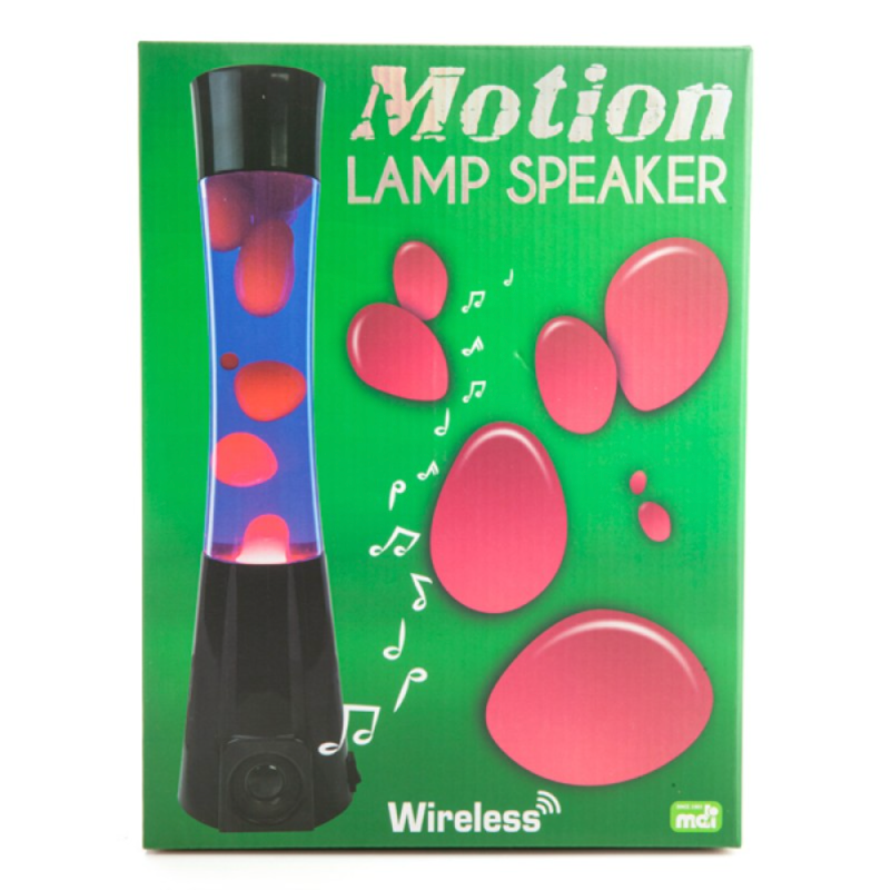 Bluetooth Speaker Lava Lamp Black/Purple/Red Motion