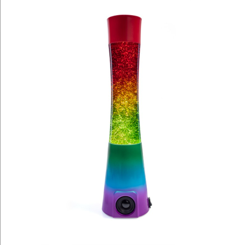 Rainbow Glitter Speaker Lamp