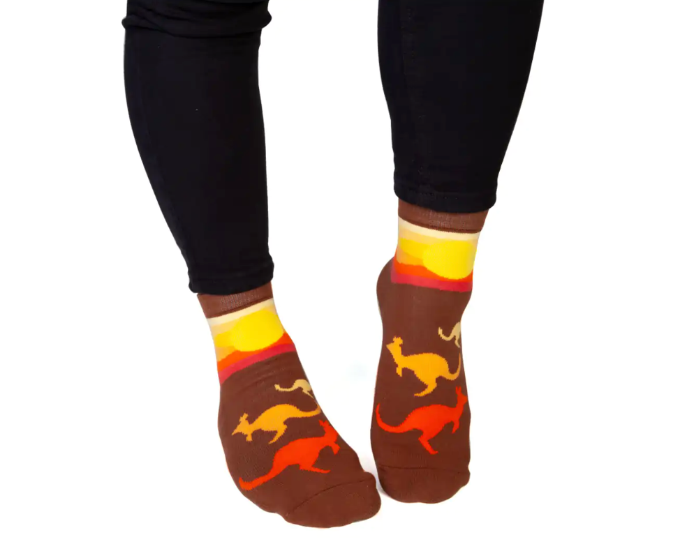 Kangaroo Feet Speak Socks