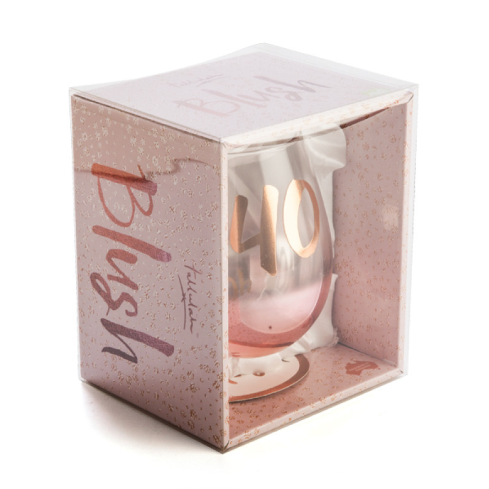 40th Birthday Blush Stemless