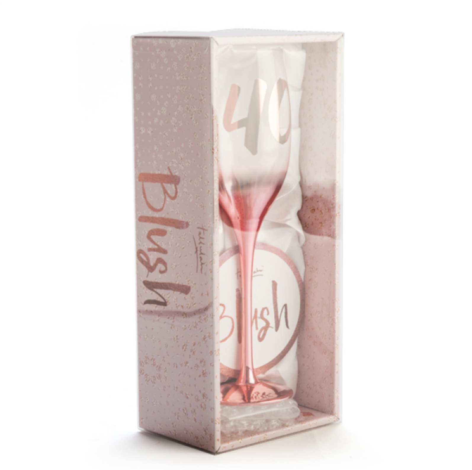 40th Birthday Blush Campagne Flute