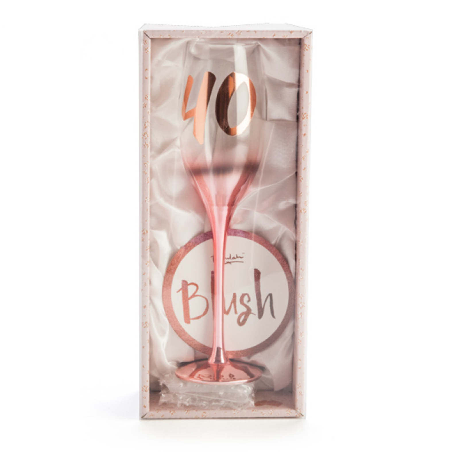 40th Birthday Blush Campagne Flute