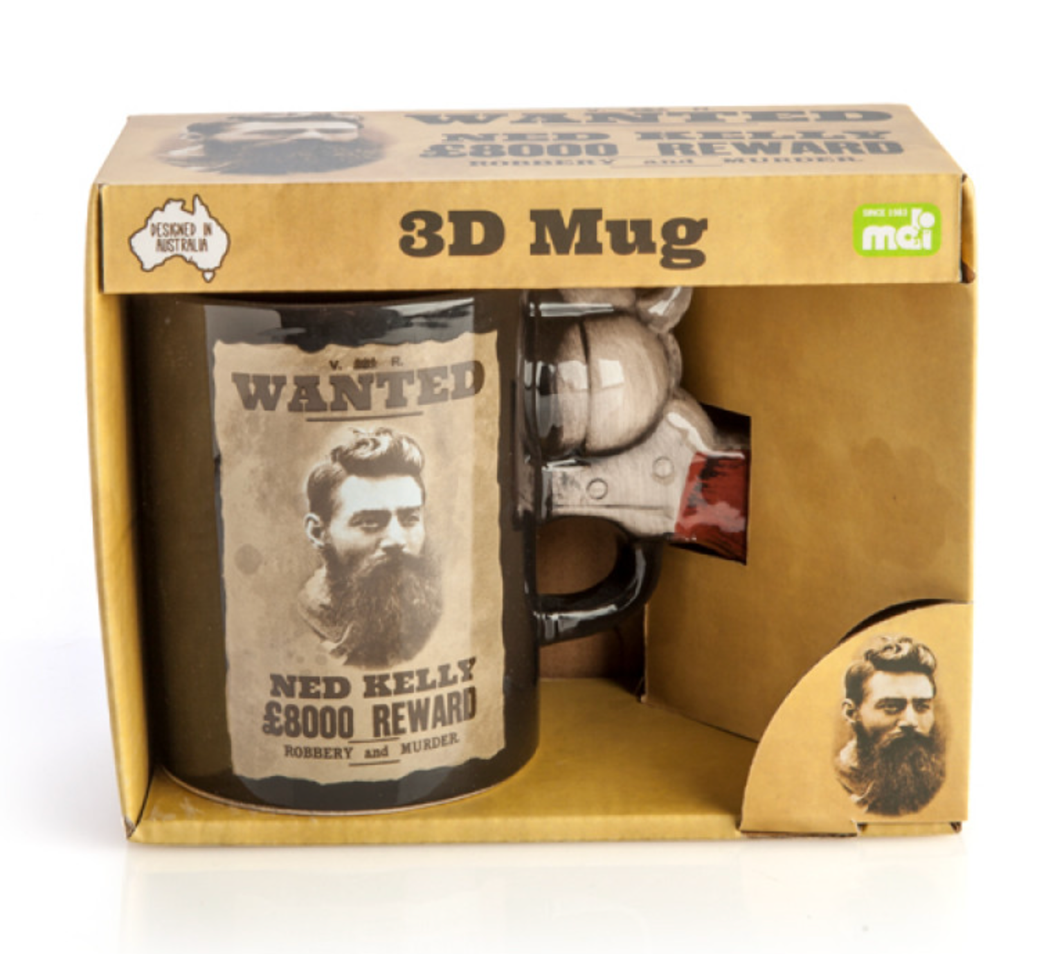 Ned Kelly 3D Handle Mug