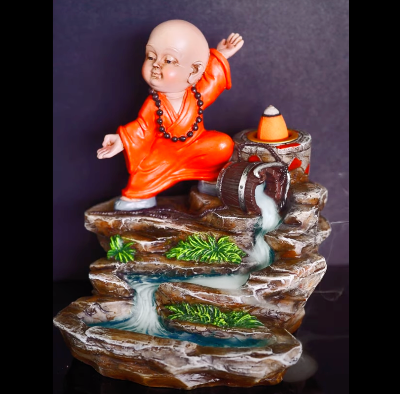 Monk Backflow Incense Burner