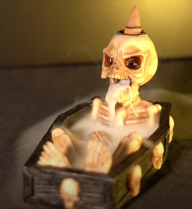 Skeleton Backflow Incense Burner