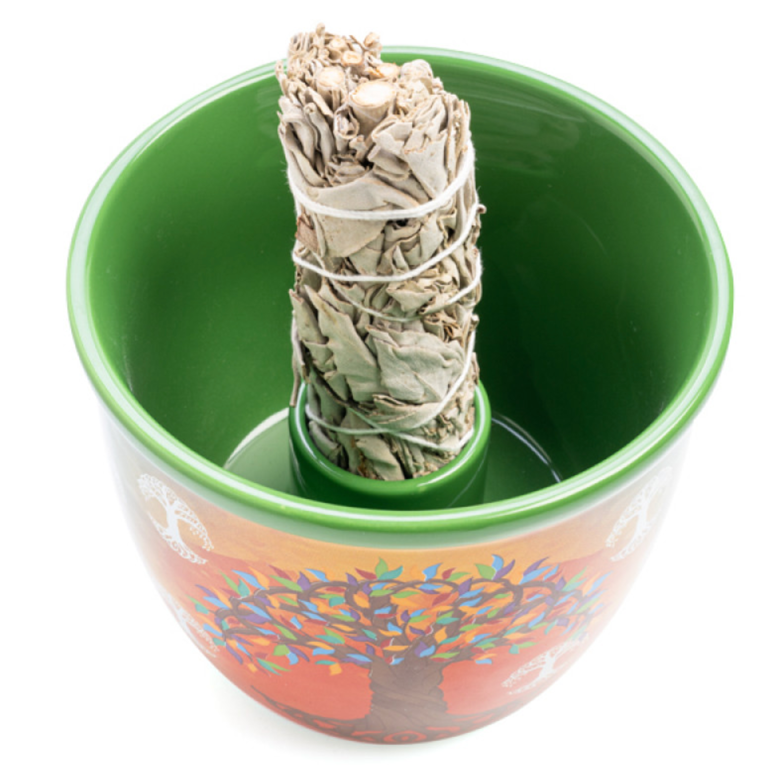 Wild Scents Tree of Life Ceramic Smudge Bowl