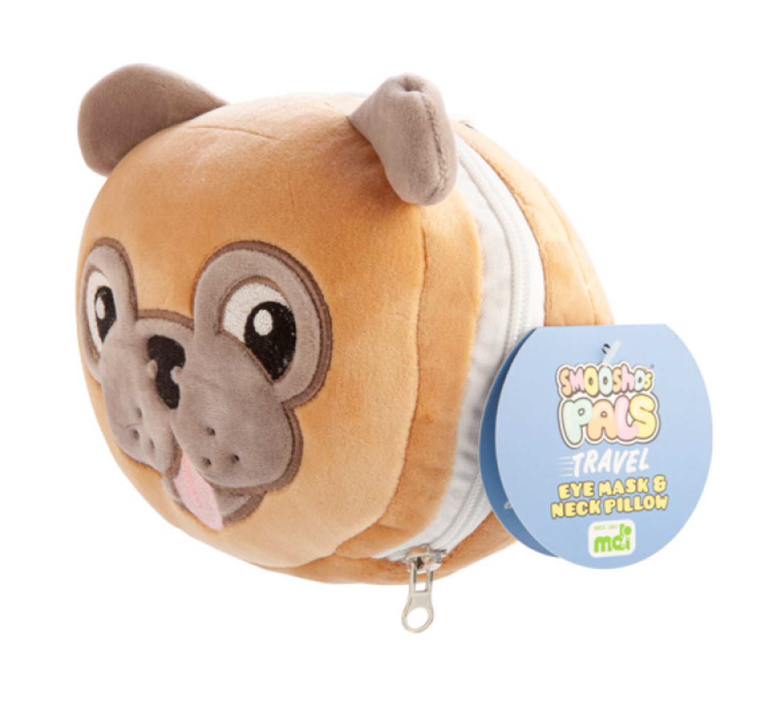 Smoosho's Pals Travel Pug Mask & Pillow