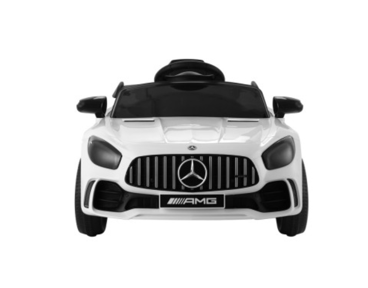 Kids Electric Ride On Car Mercedes-Benz AMG GTR Licensed Toy Cars Remote White