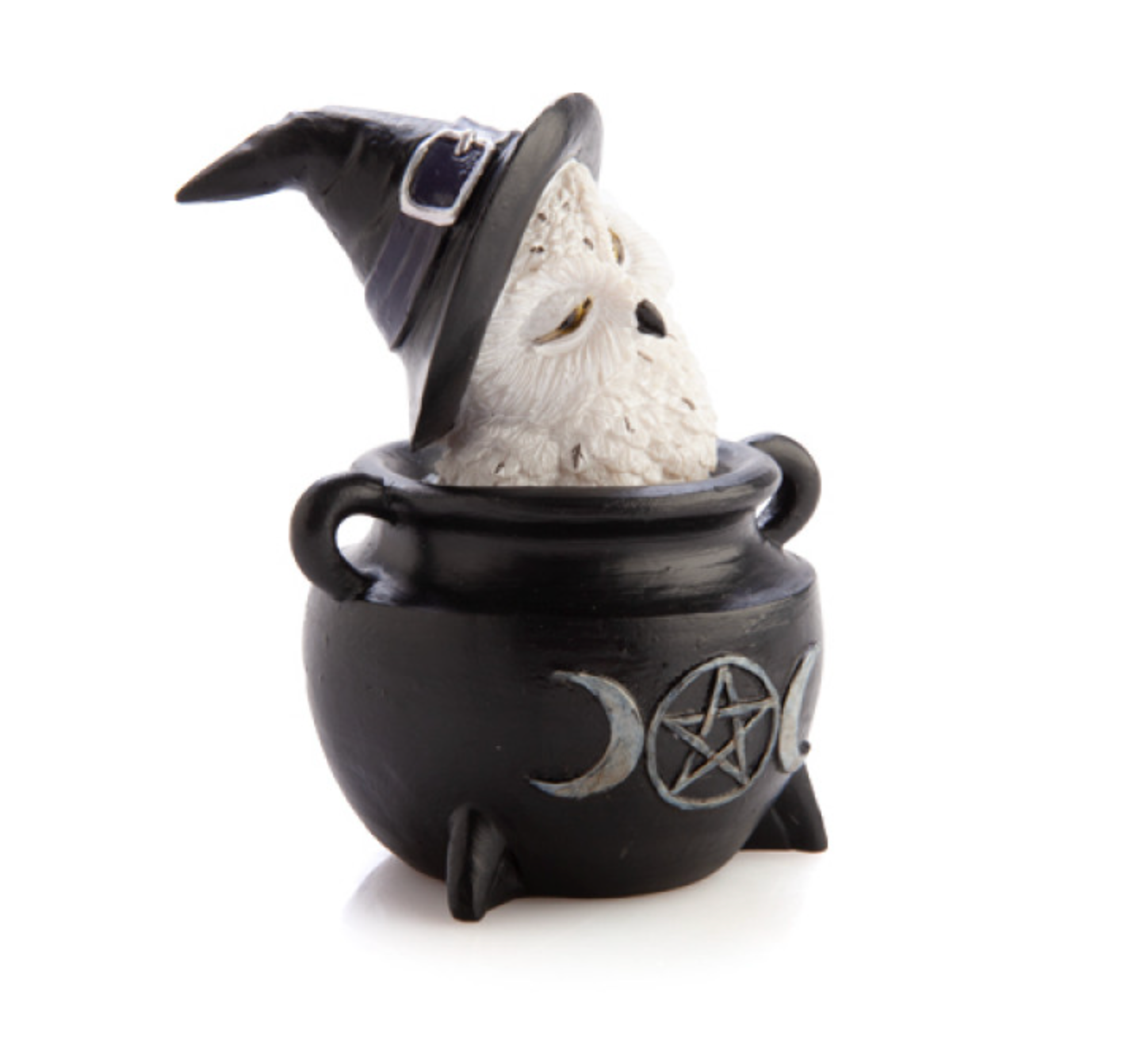 Snowy Owl Cauldron Figurine