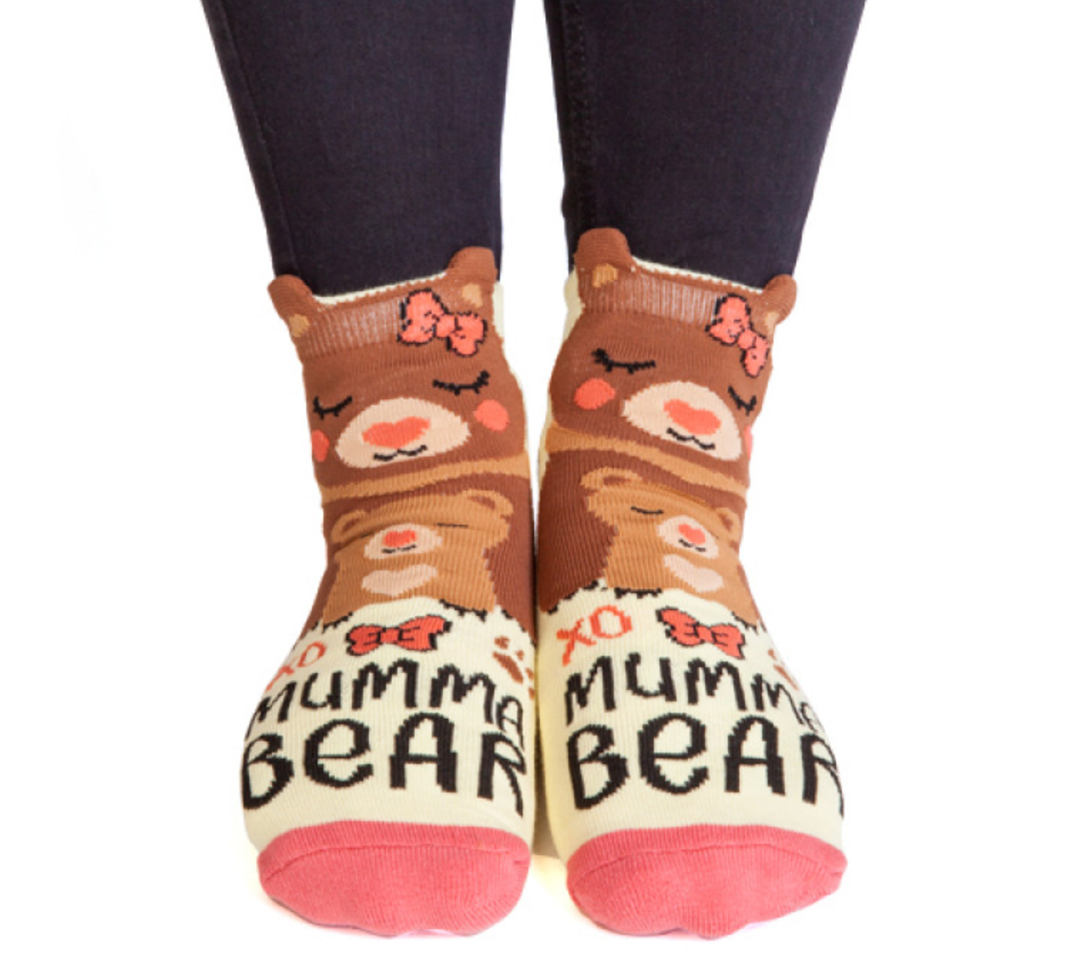 Mumma Bear Feet Speak Socks