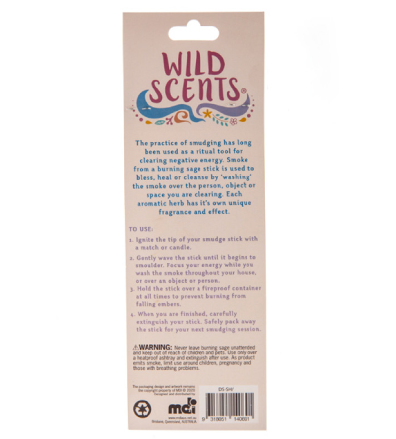 Wild Scents Blissful Sage & Herbs Smudge Stick