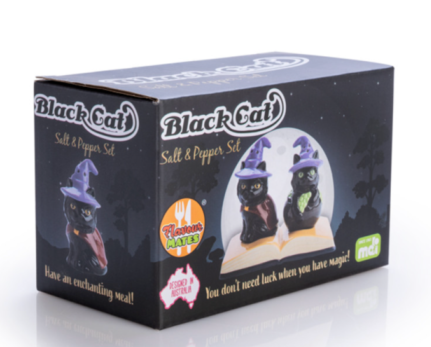 Black Cat Salt Pepper Set