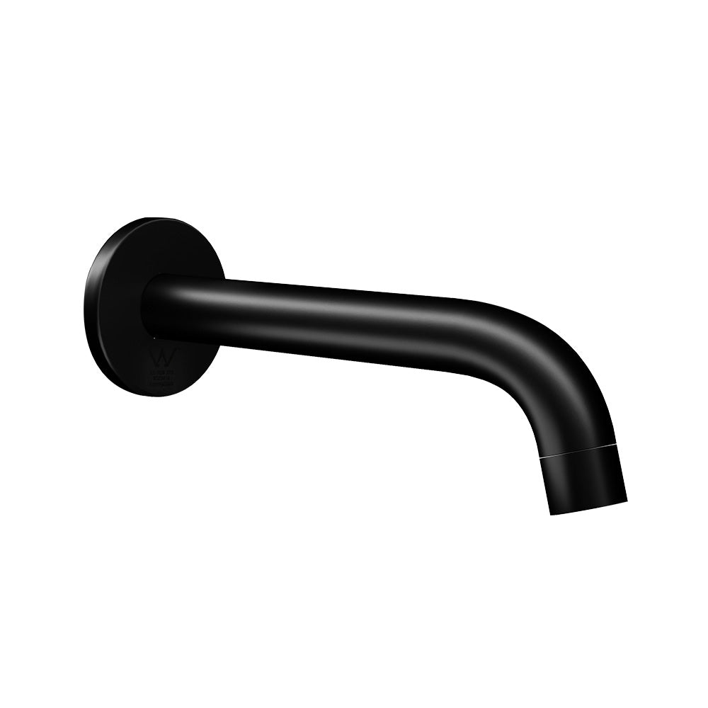 Cefito Bathroom Mixer Spout Wall Bath Tap Round Shower Bathtub Black