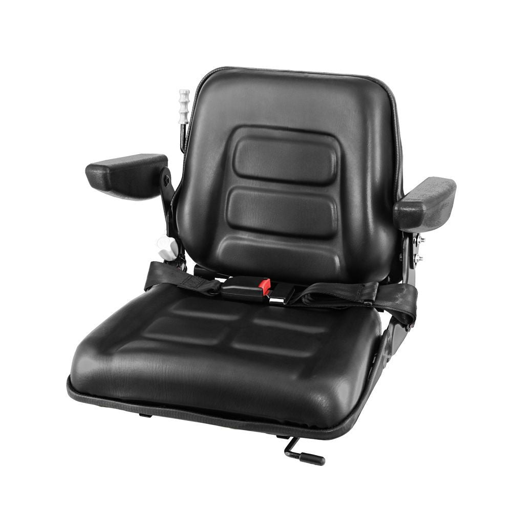 Giantz Tractor Seat Forklift Excavator Universal Suspension Armrest Truck Chair