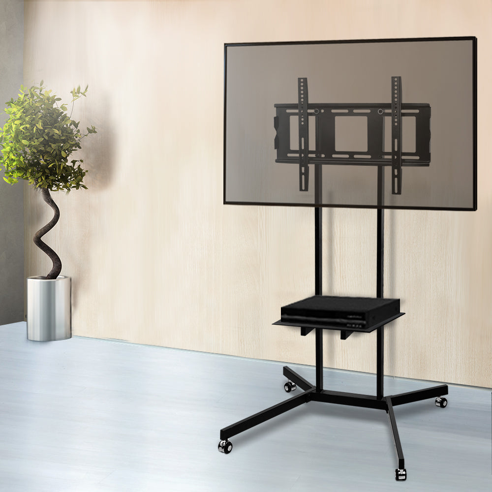 Artiss Mobile TV Stand for 32"-65" TVs Mount Bracket Portable Shelf Trolley Cart