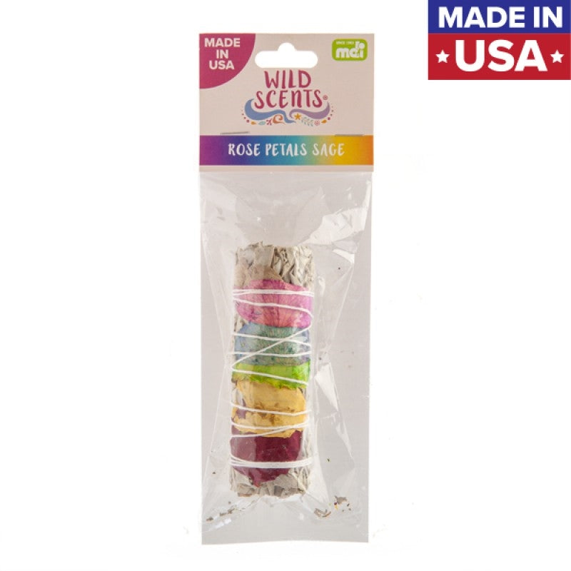 Wild Scents Rose Petals Sage & Herbs Smudge Stick