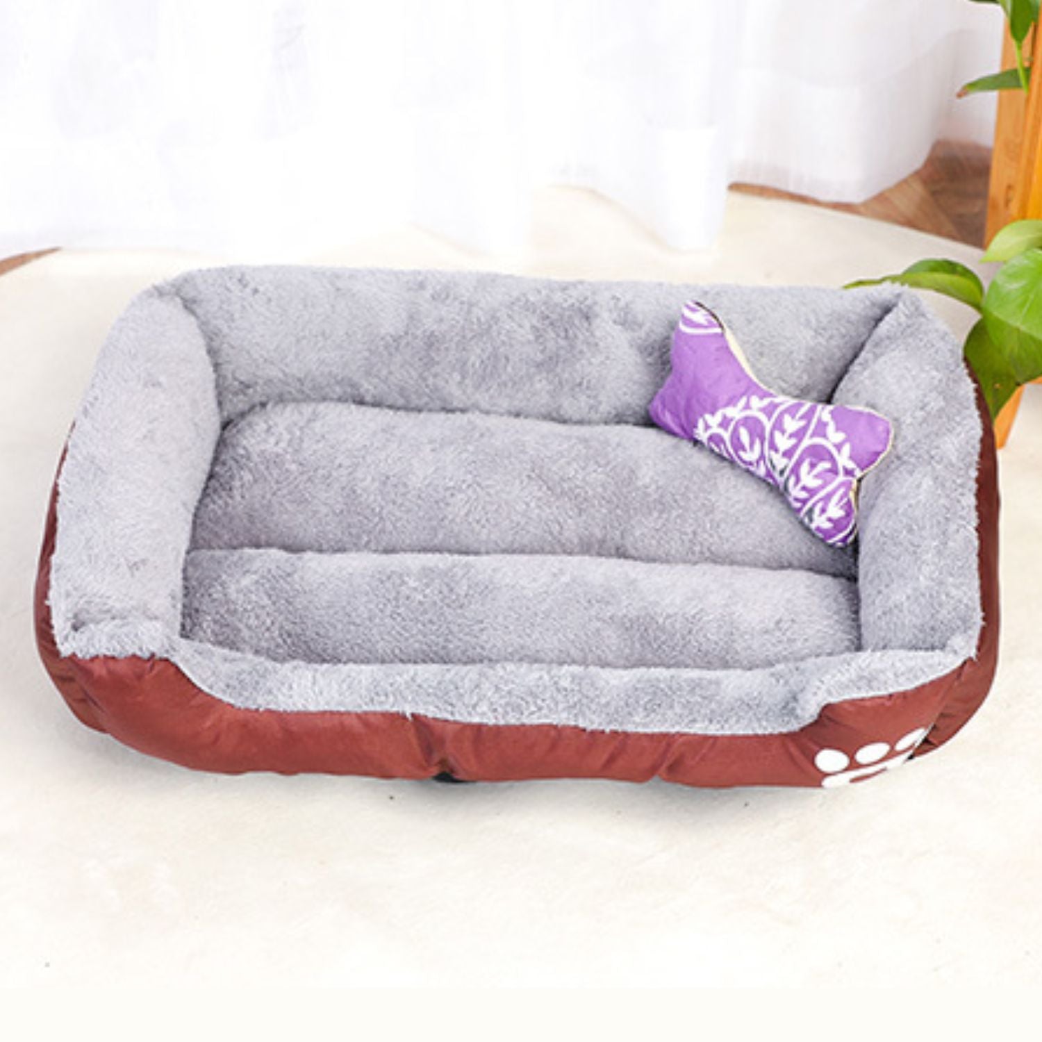 Floofi Pet Bed Square XL Size (Coffee)