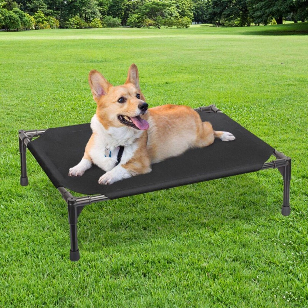 Floofi Elevated Pet Bed (M Black)