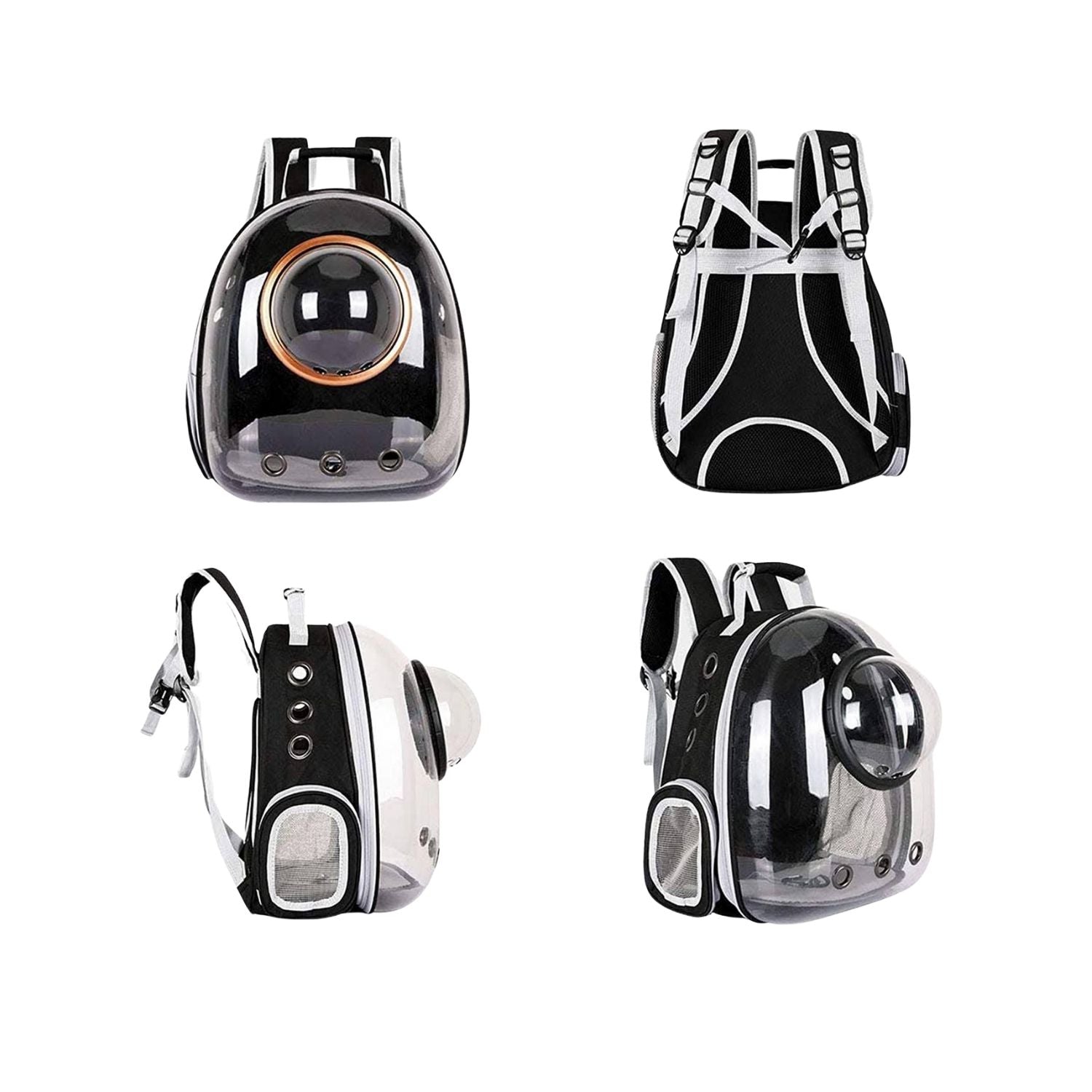 Floofi Space Capsule Backpack - Model 2 (Black)