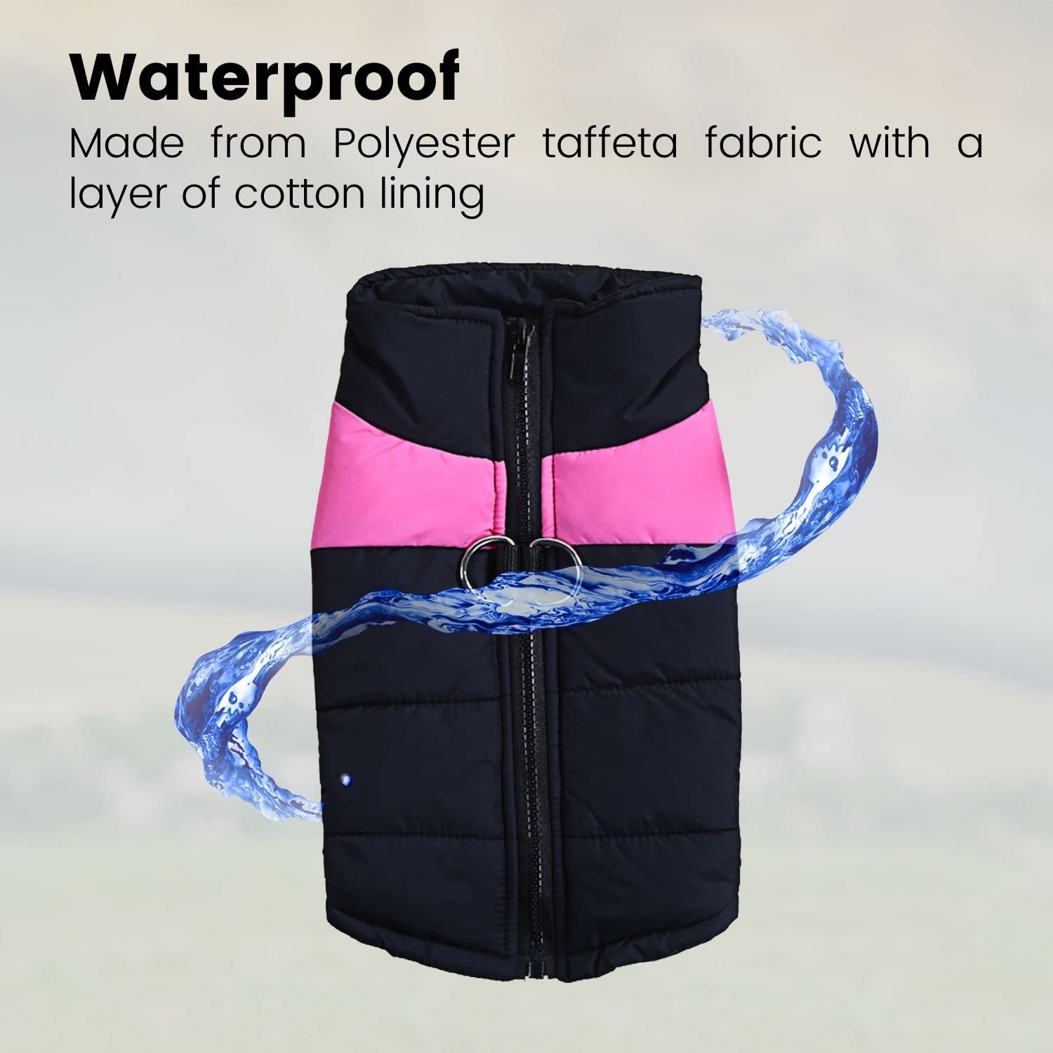 Floofi Pet Winter Vest (S Pink)