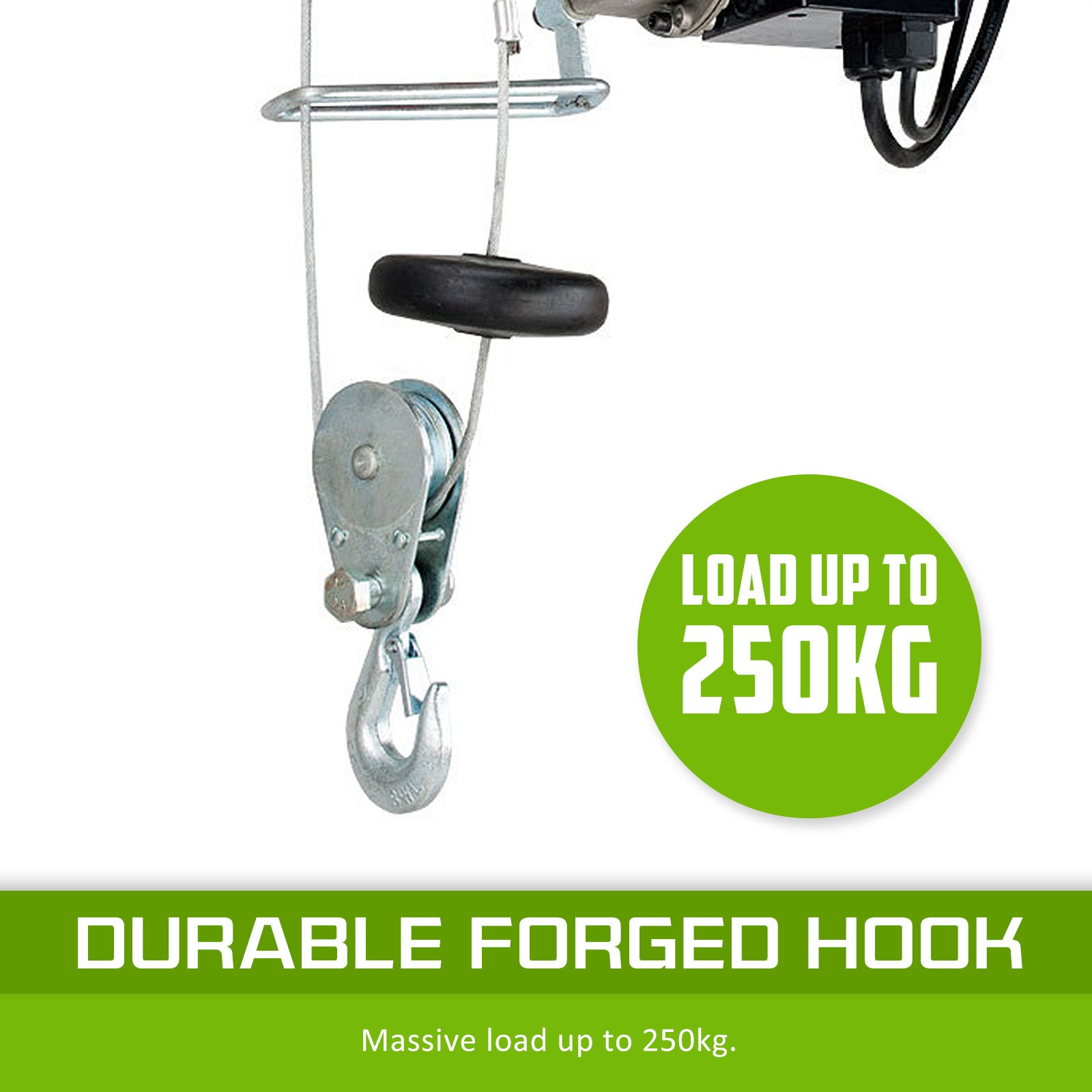 Electric Hoist Remote Chain Lift 240V 510w 125/250KG