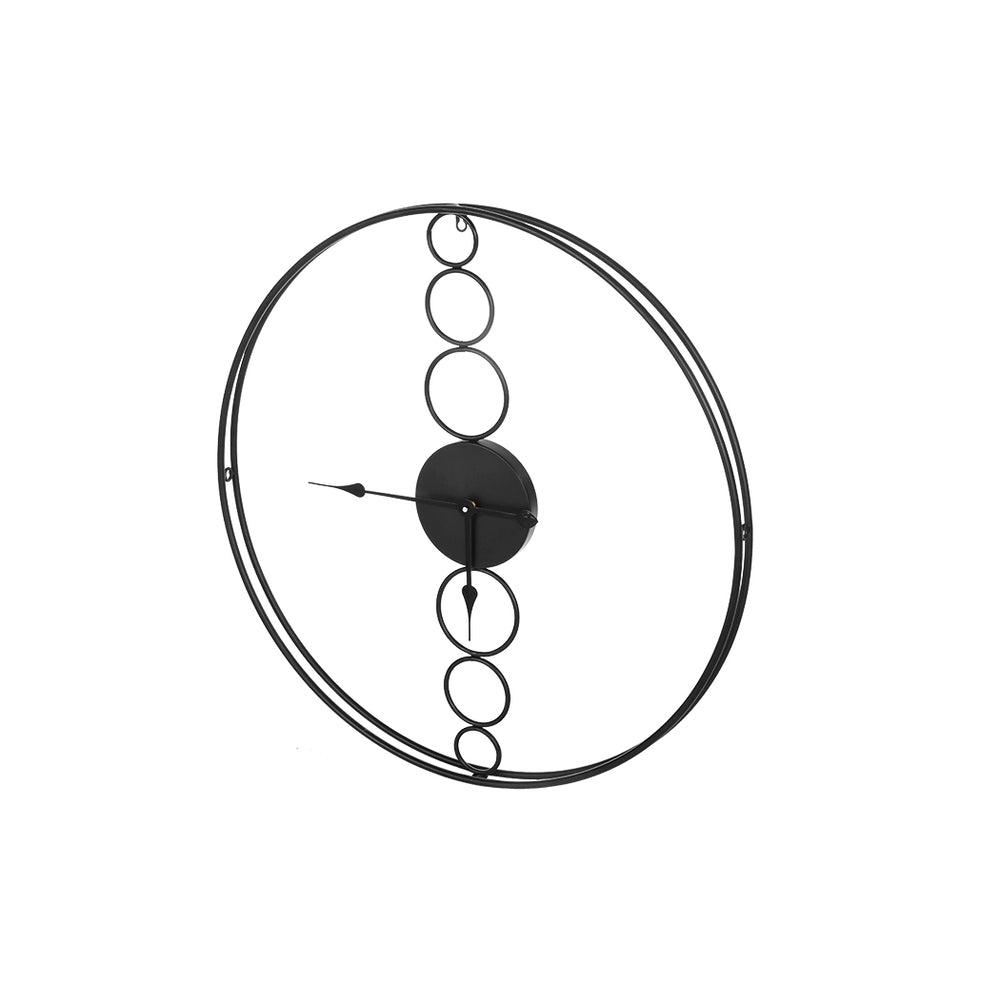 Artiss 75cm Wall Clock Large No Numeral Round Black